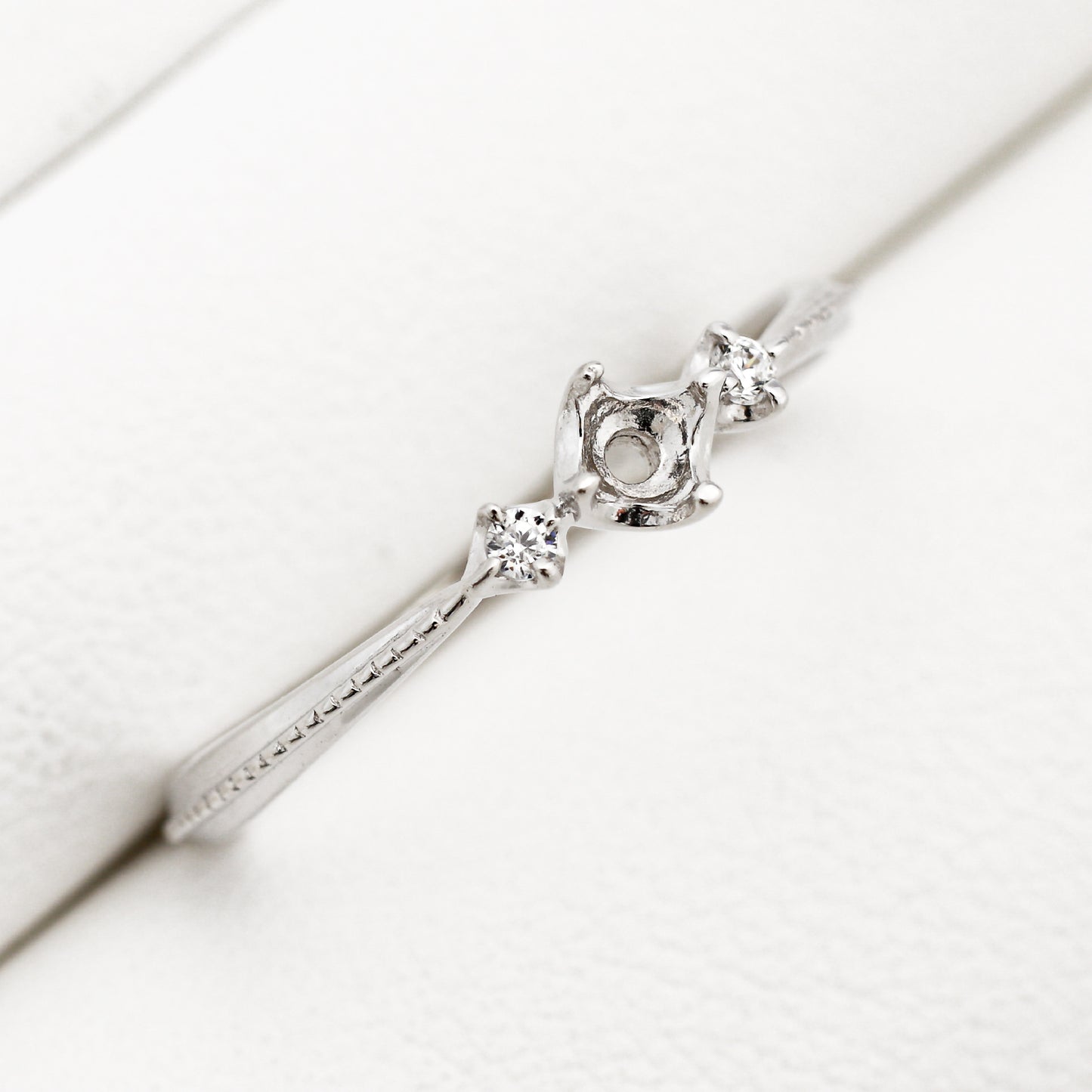 【空枠】3.0mm丸 0.10ct リング | wk33222