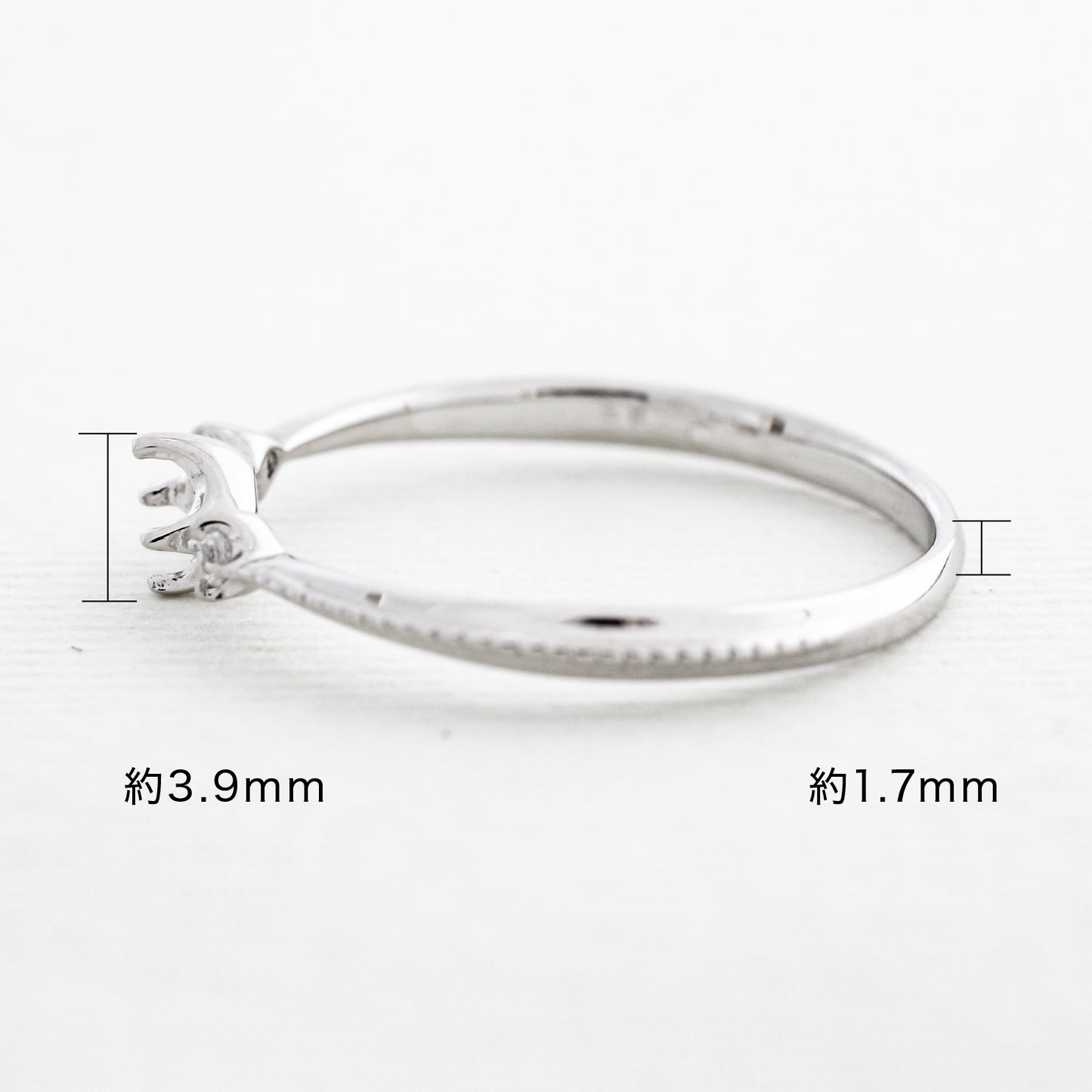 【空枠】3.0mm丸 0.10ct リング | wk33222