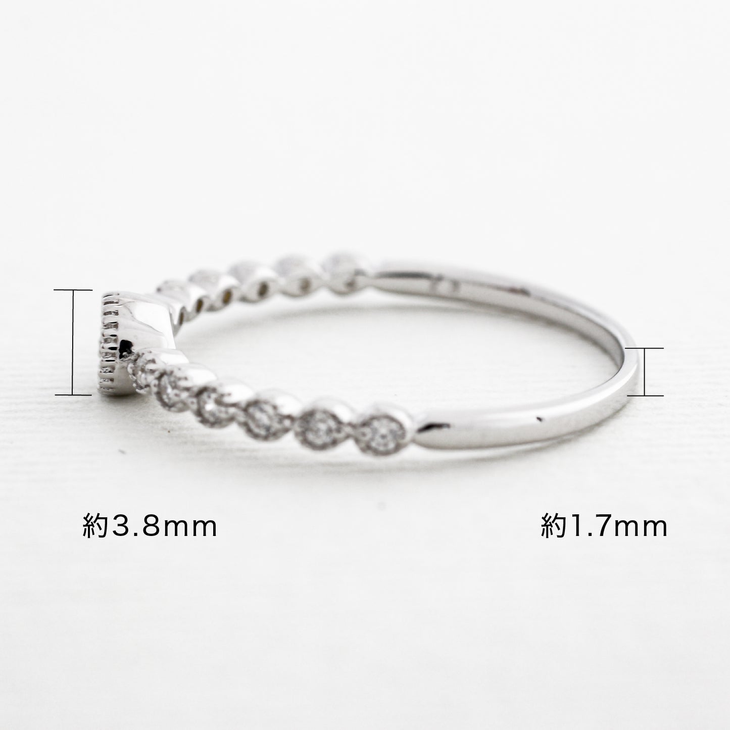 【空枠】3.4mm丸 0.15ct リング | wk33409