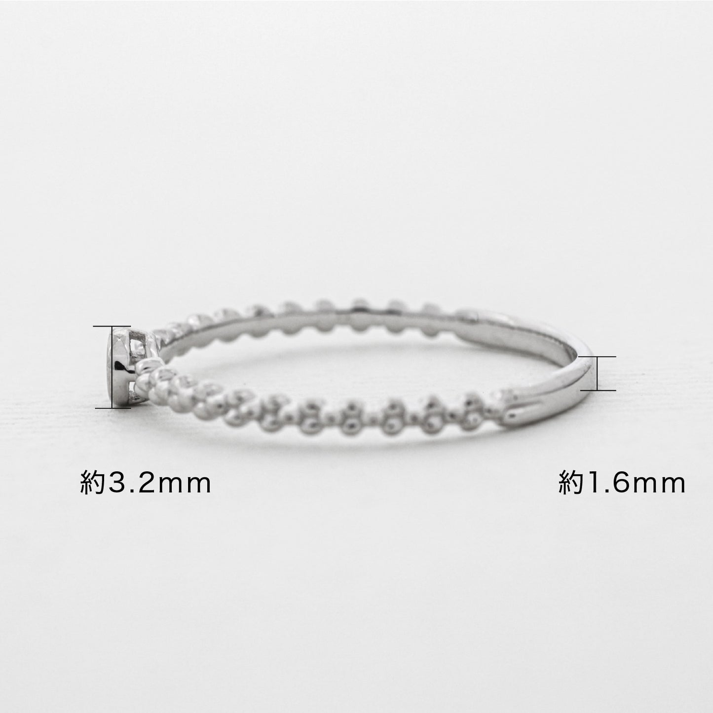 【空枠】2.3mm丸 0.05ct リング | wk33579