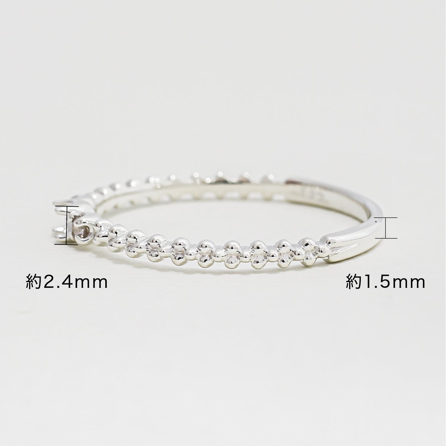 【空枠】2.0mm丸 0.03ct リング | wk33584