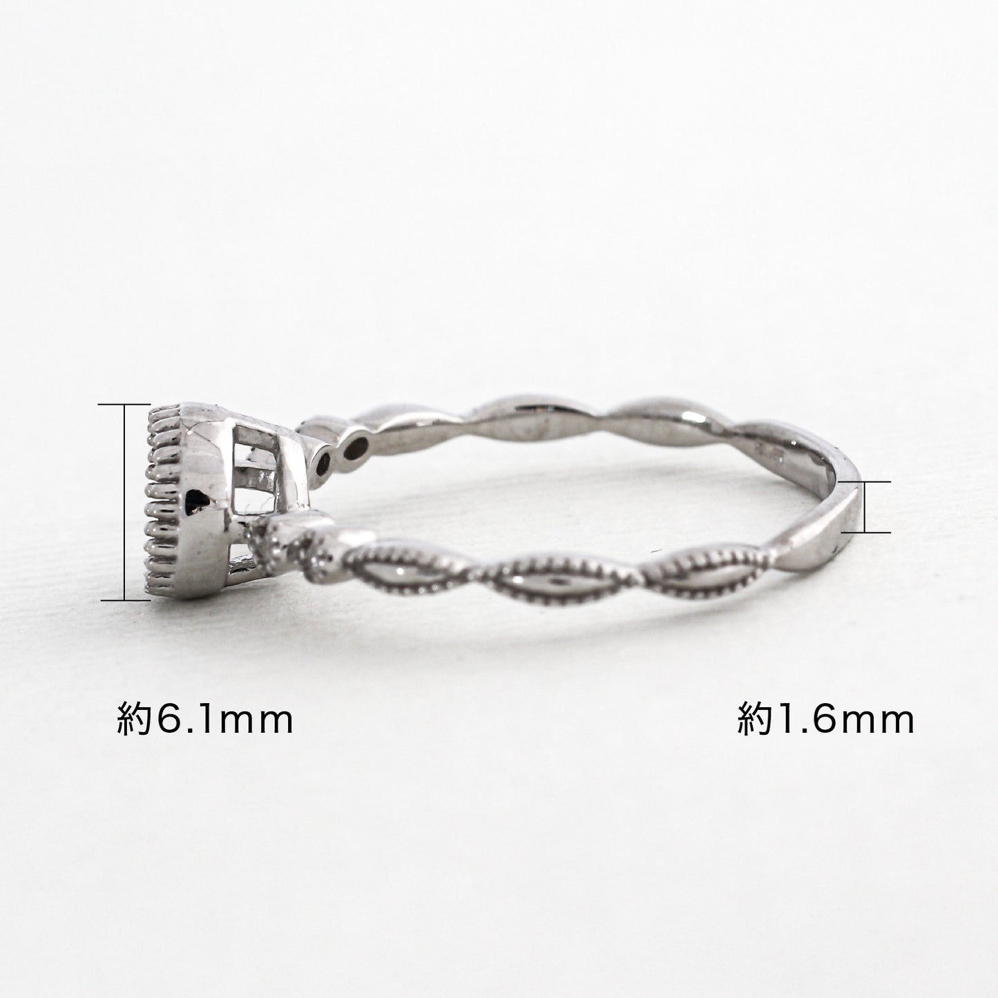 【空枠】5.0mm丸 0.45ct リング | wk34774