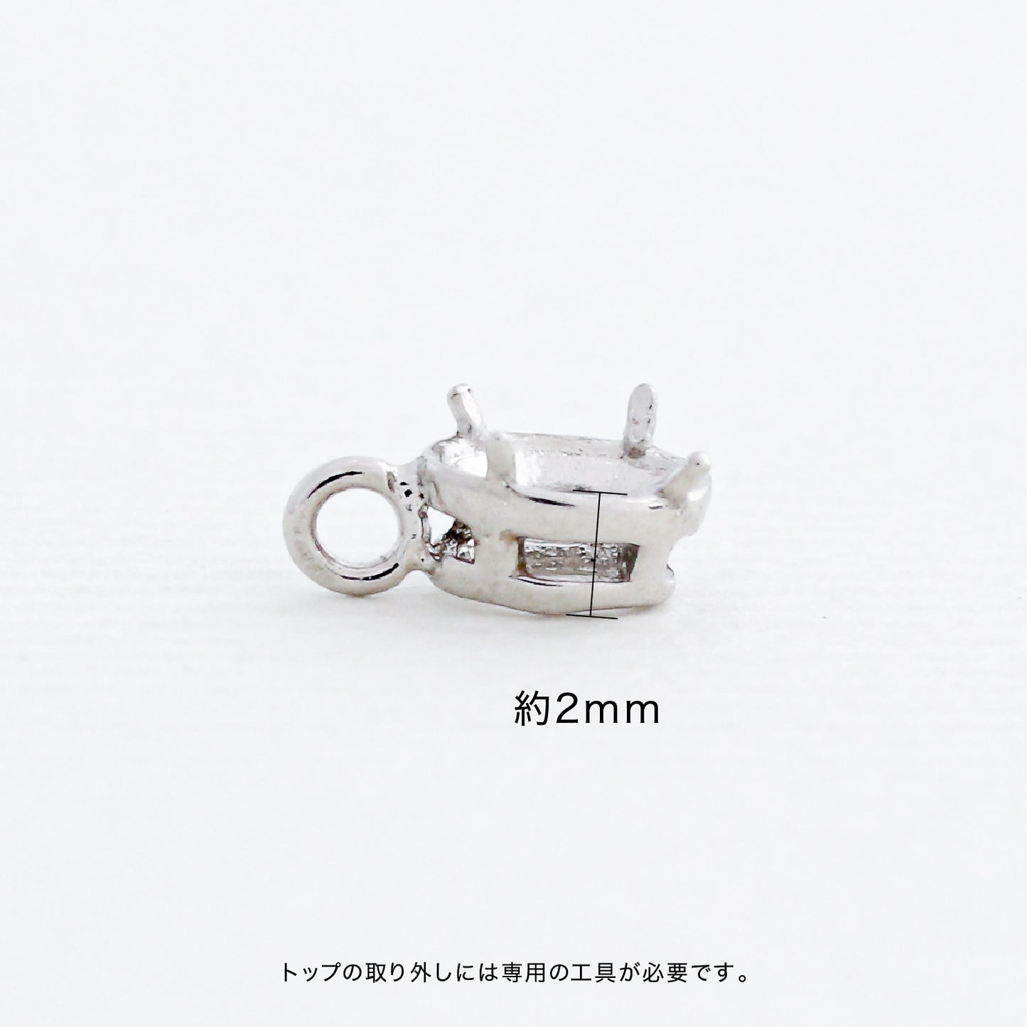 【空枠】3.5x2.5オーバル ふち有りペンダント | wkae48