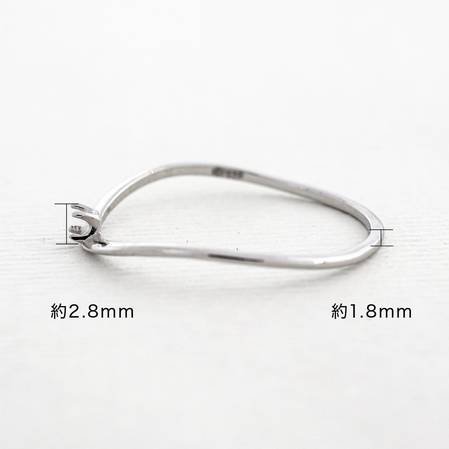 【空枠】1.5mm丸 0.015ct リング | wkcor-15