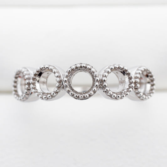 【空枠】3.5mm丸 5連 リング | wkcor-209