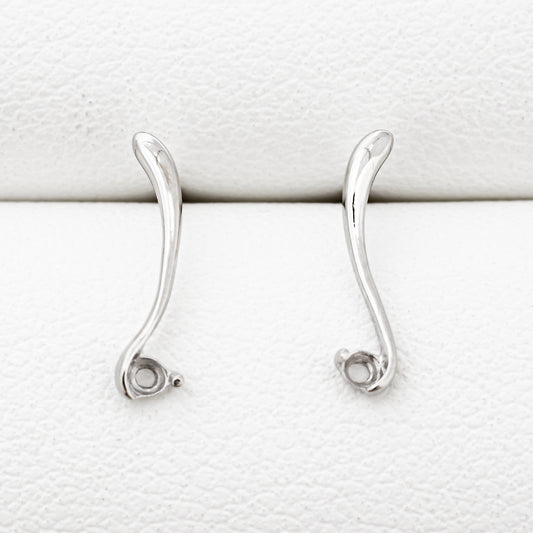 【空枠】2.0mm丸 0.03ct x 2ピース ピアス | wkcp1147