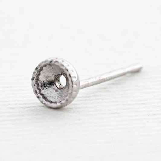 【空枠】2.8mm丸 0.08ct x 2ピース ピアス | wkcp2679