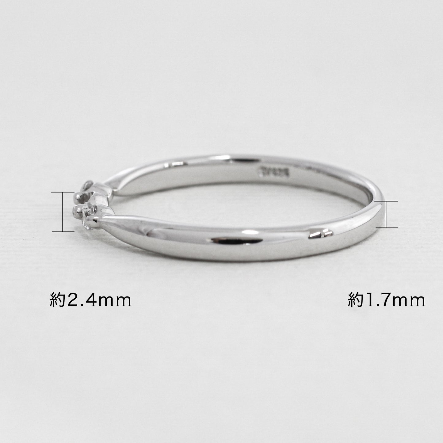 【空枠】2.5mm丸 0.05ct リング | wkdr1207