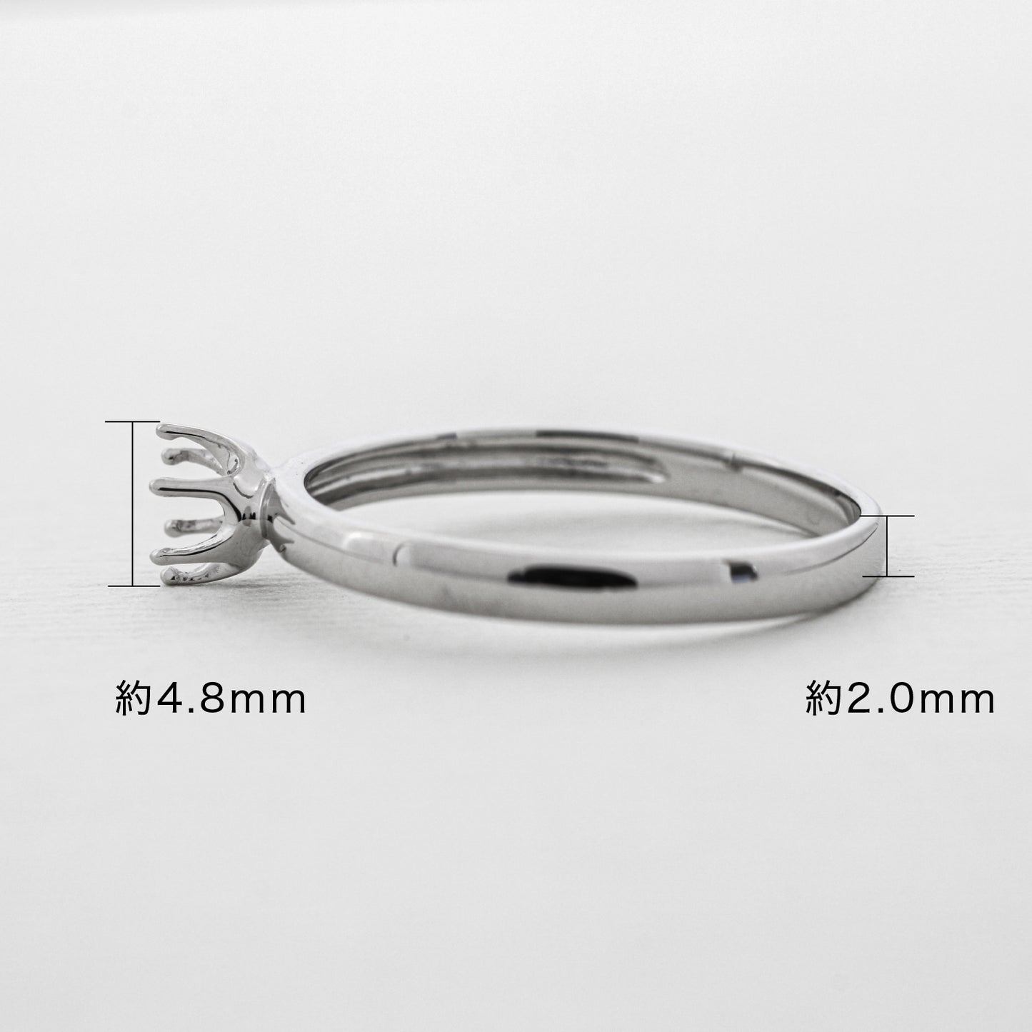 【空枠】4.0mm丸 0.45ct リング | wkdr3635