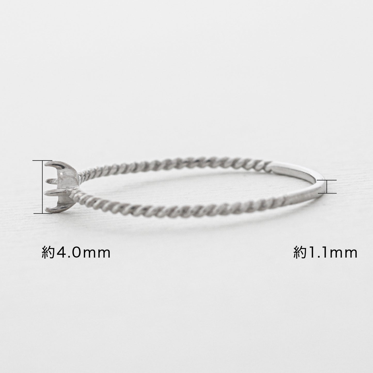 【空枠】3.0mm丸 0.10ct リング | wkdr5507