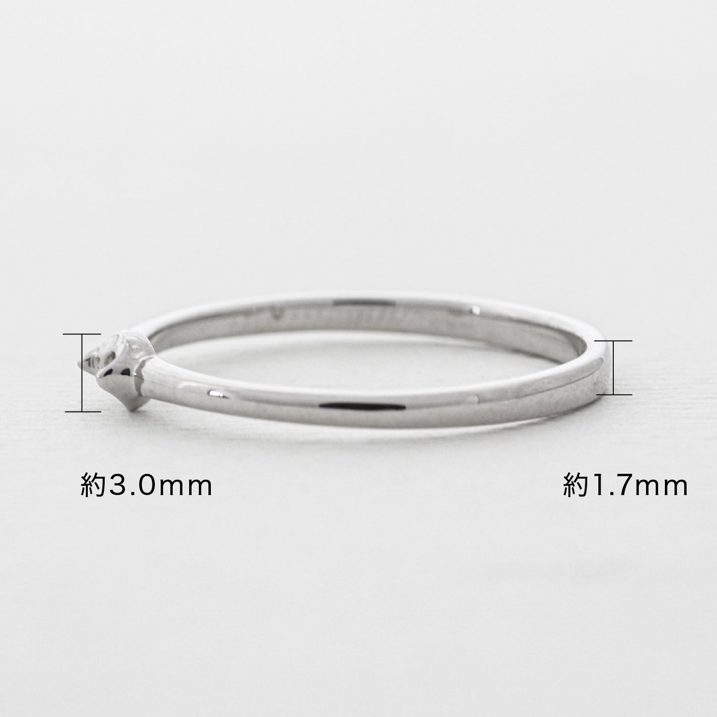 【空枠】2.3mm丸 0.05ct リング | wkdr5581
