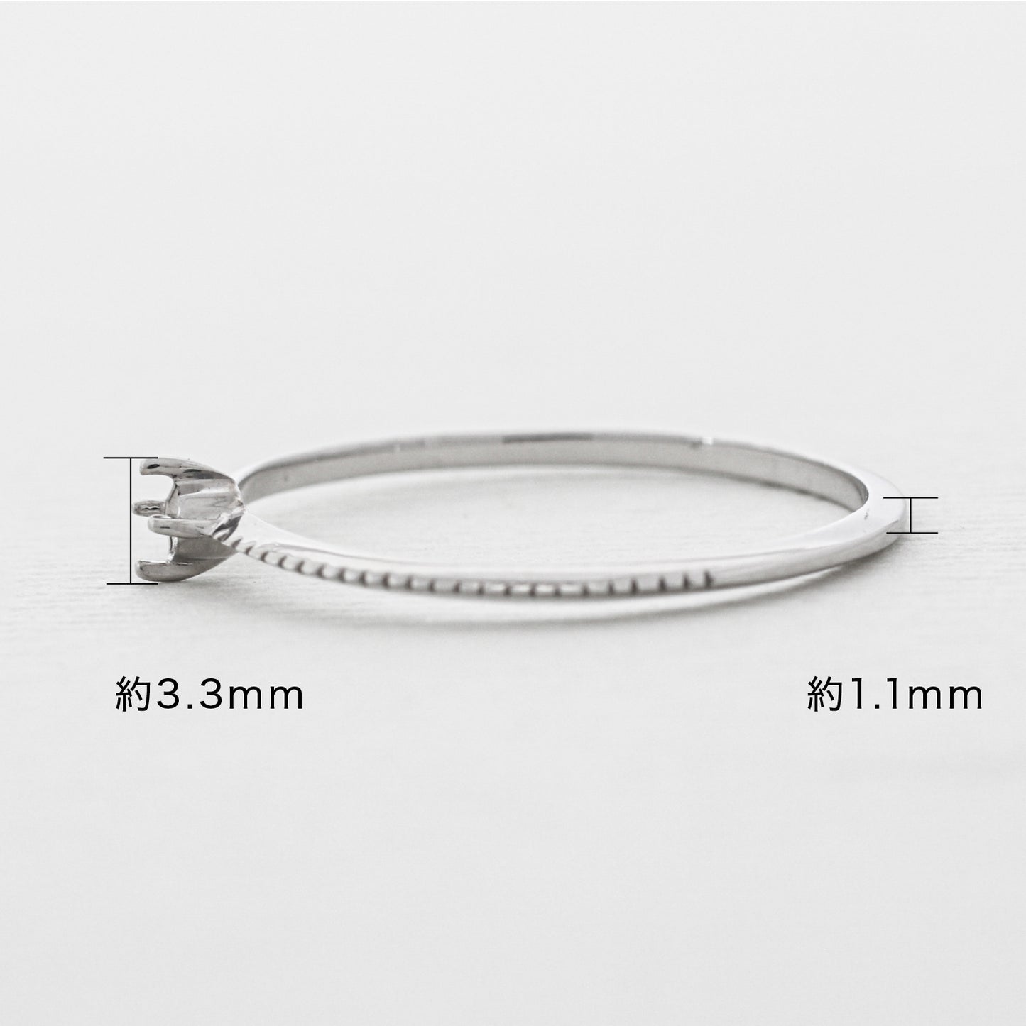 【空枠】2.3mm丸 0.05ct リング | wkdr5751