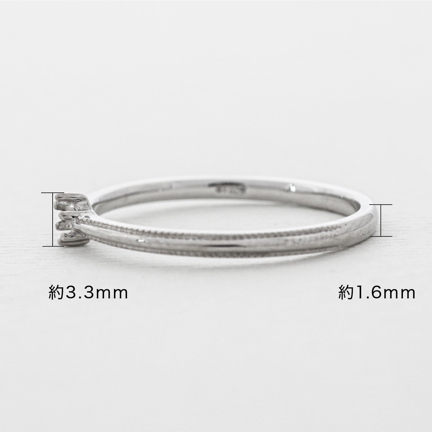 【空枠】2.5mm丸 0.05ct リング | wkdr5768