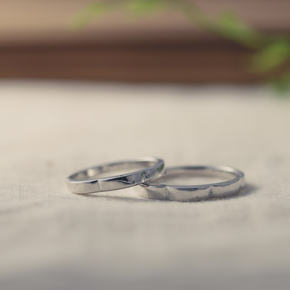 ペアリング 結婚指輪 ダイヤモンド 2本セット | 14745-14744