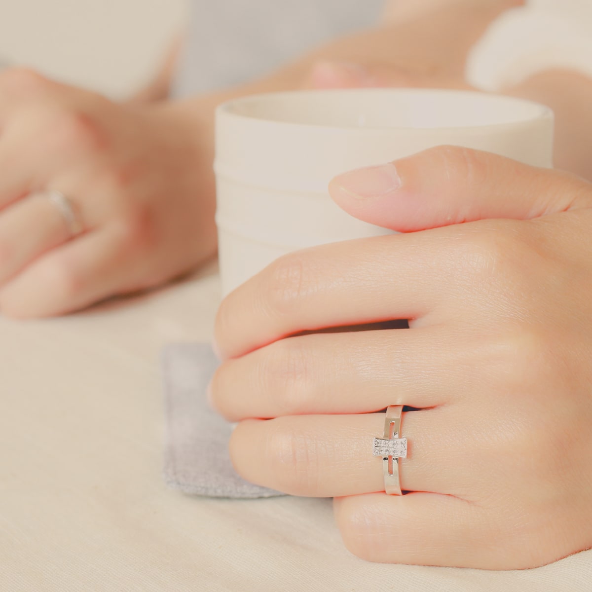 ペアリング 結婚指輪 ダイヤモンド 2本セット | 15811-15810
