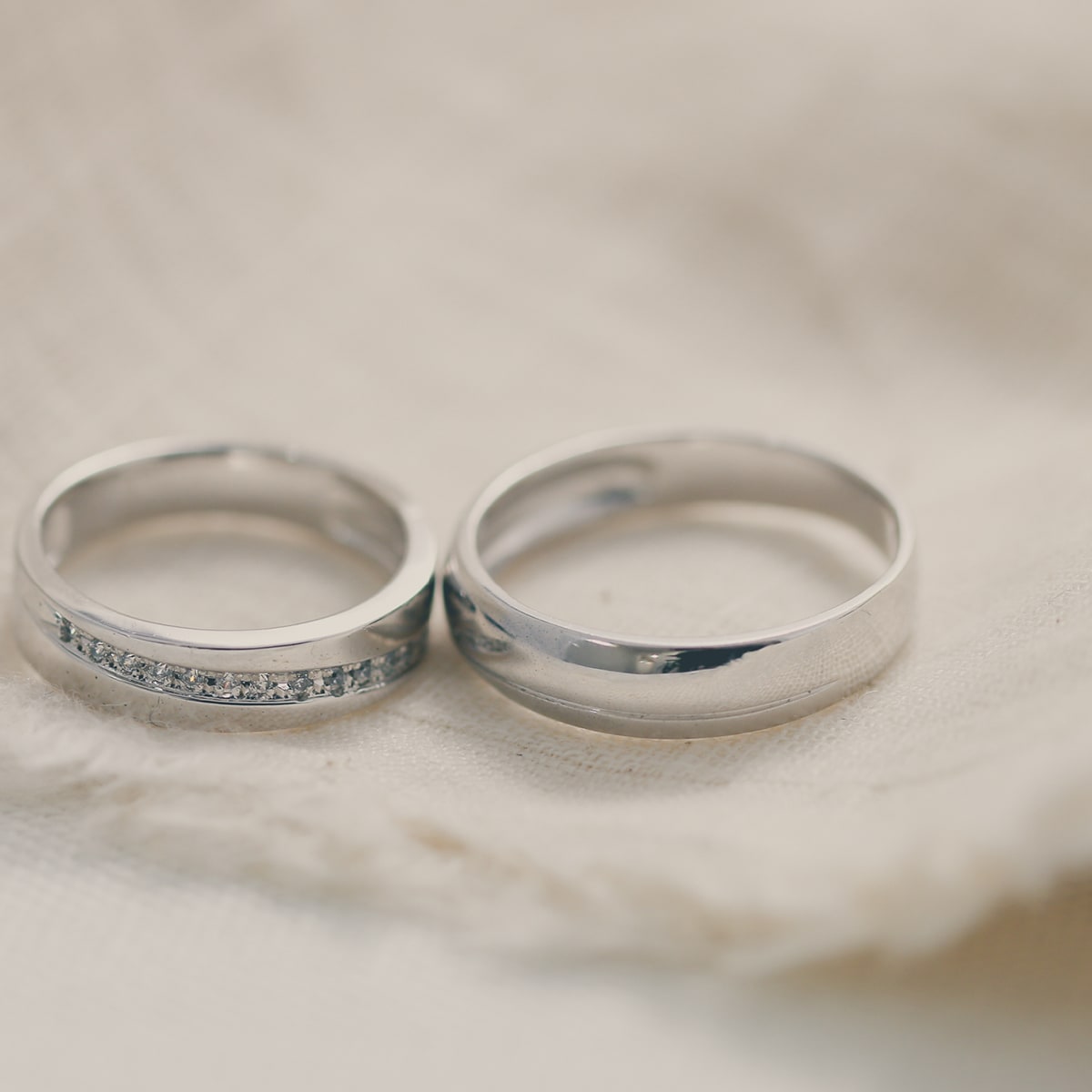 ペアリング 結婚指輪 ダイヤモンド 2本セット | 17481-17480