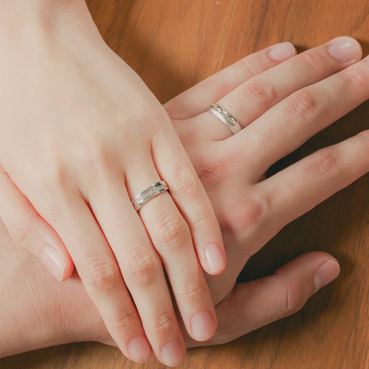 ペアリング 結婚指輪 ダイヤモンド 2本セット | 17481-17480