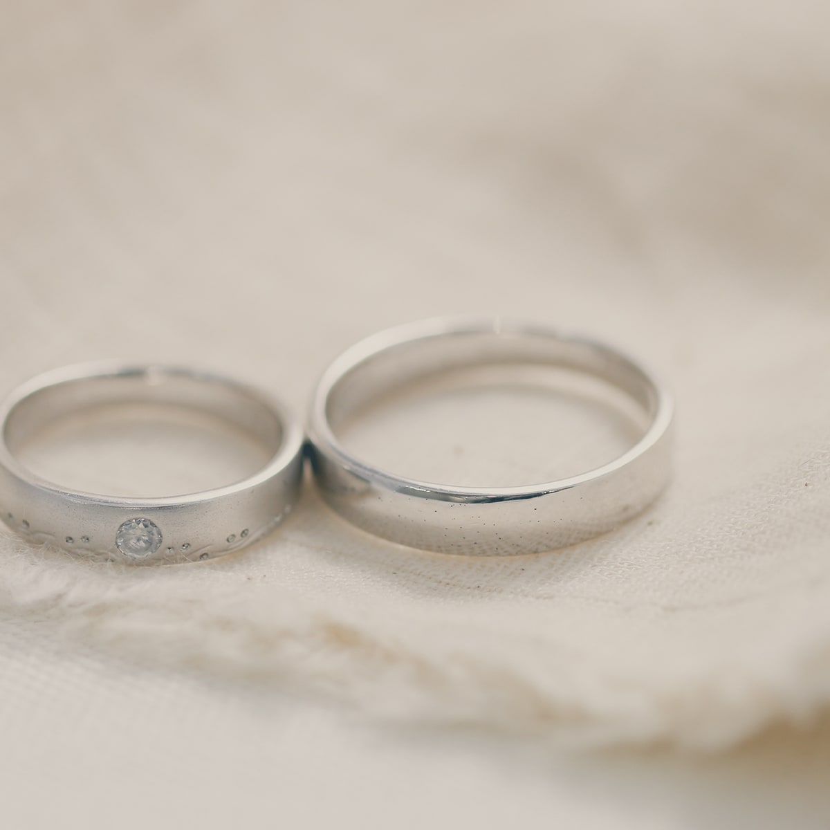 ペアリング 結婚指輪 ダイヤモンド 2本セット | 17822-17821