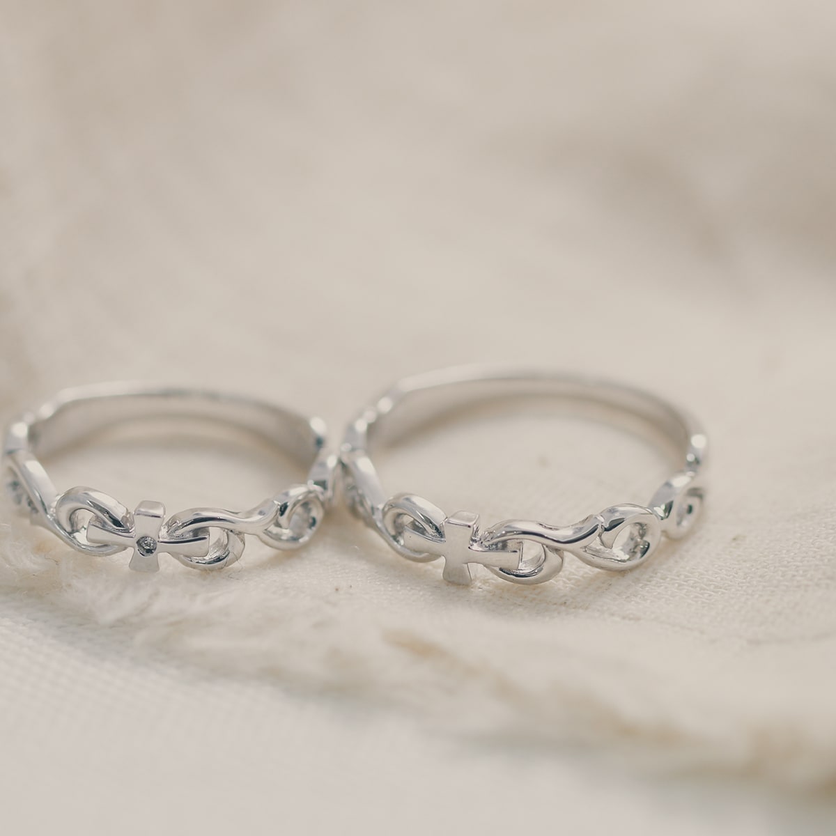 ペアリング 結婚指輪 ダイヤモンド 2本セット | 19013-19012