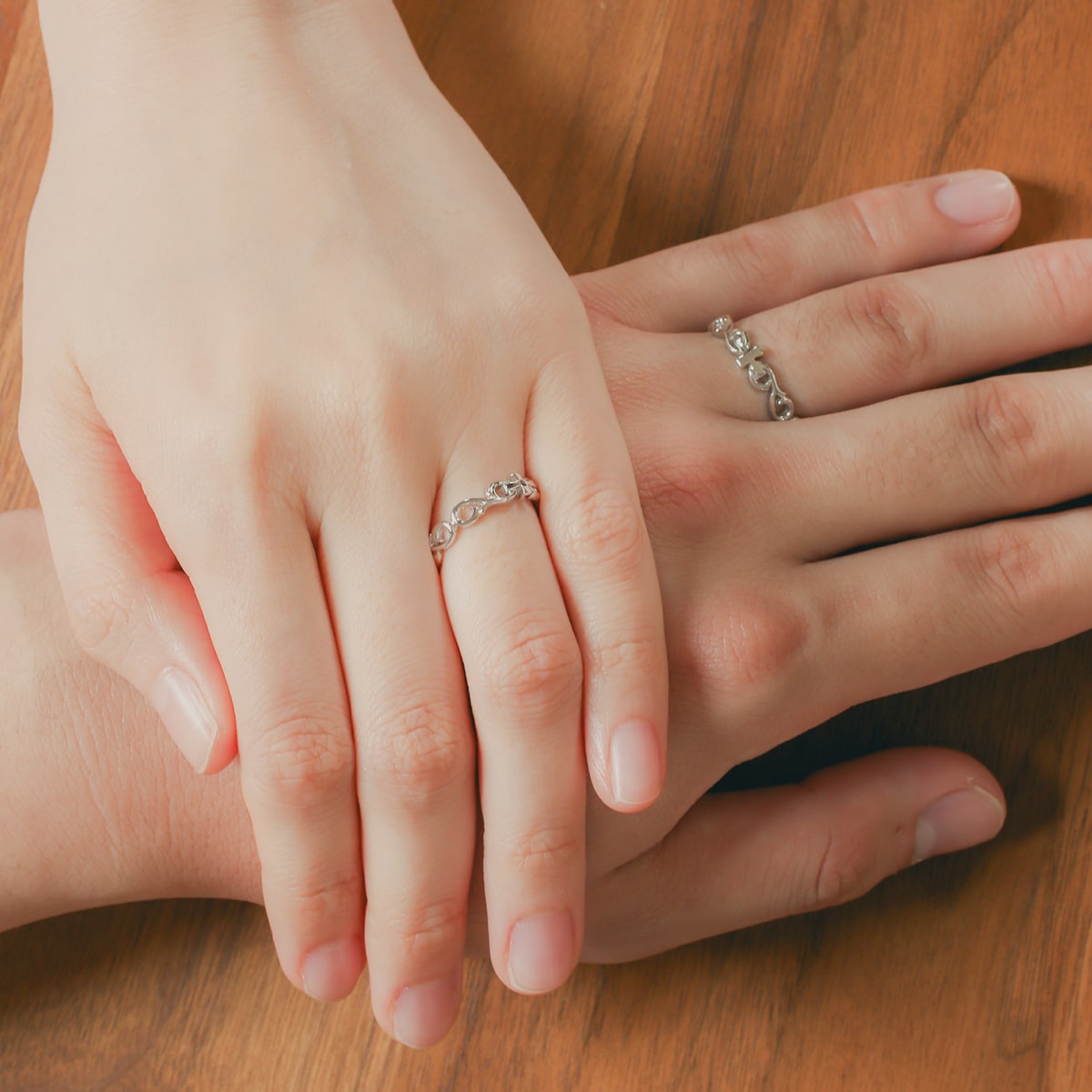 ペアリング 結婚指輪 ダイヤモンド 2本セット | 19013-19012