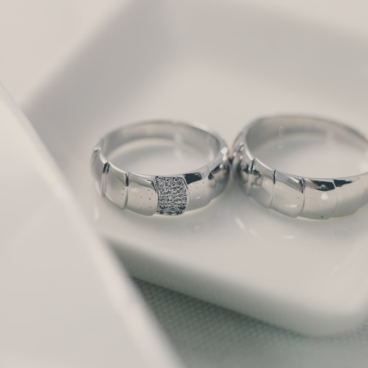 ペアリング 結婚指輪 ダイヤモンド 2本セット | 19267-19266