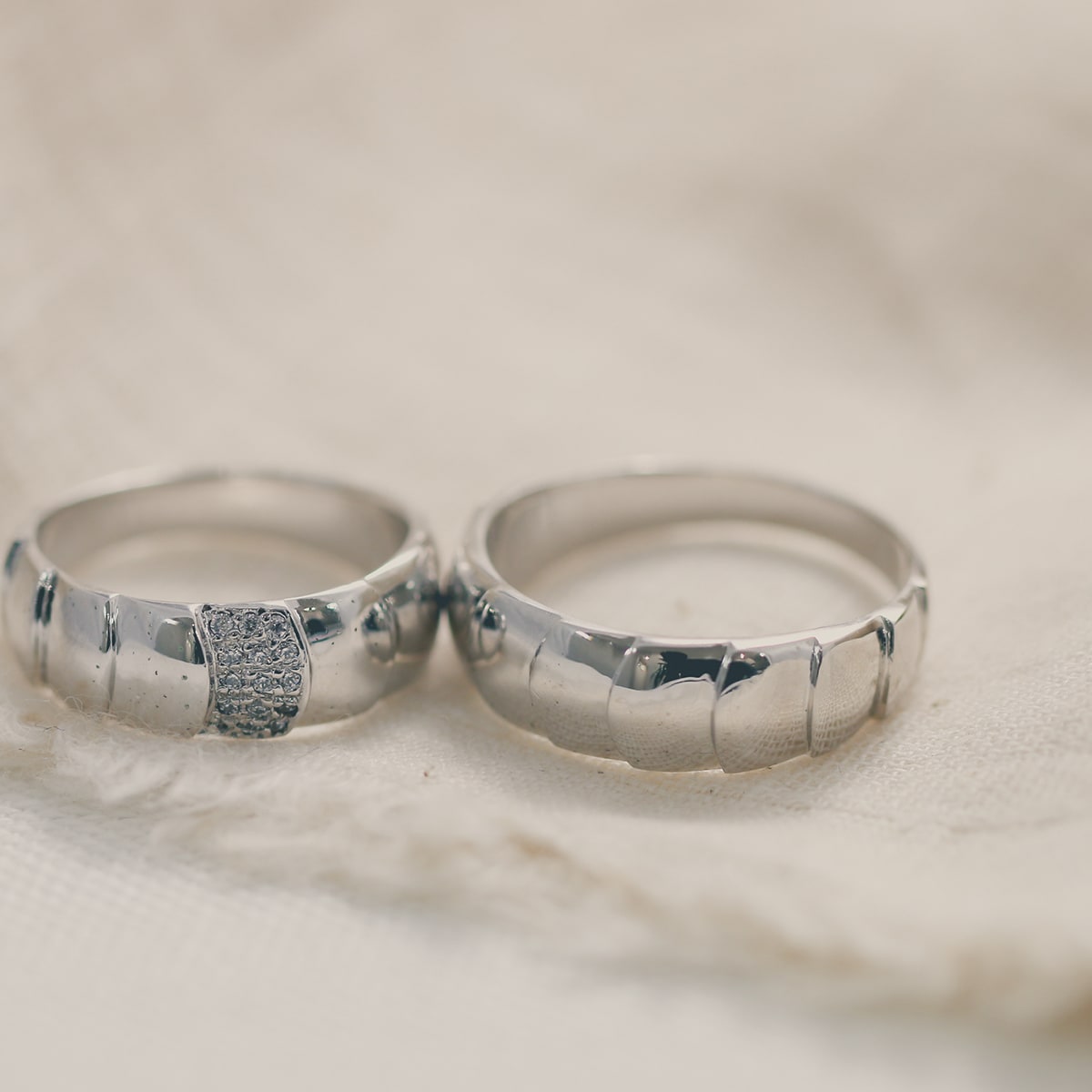 ペアリング 結婚指輪 ダイヤモンド 2本セット | 19267-19266