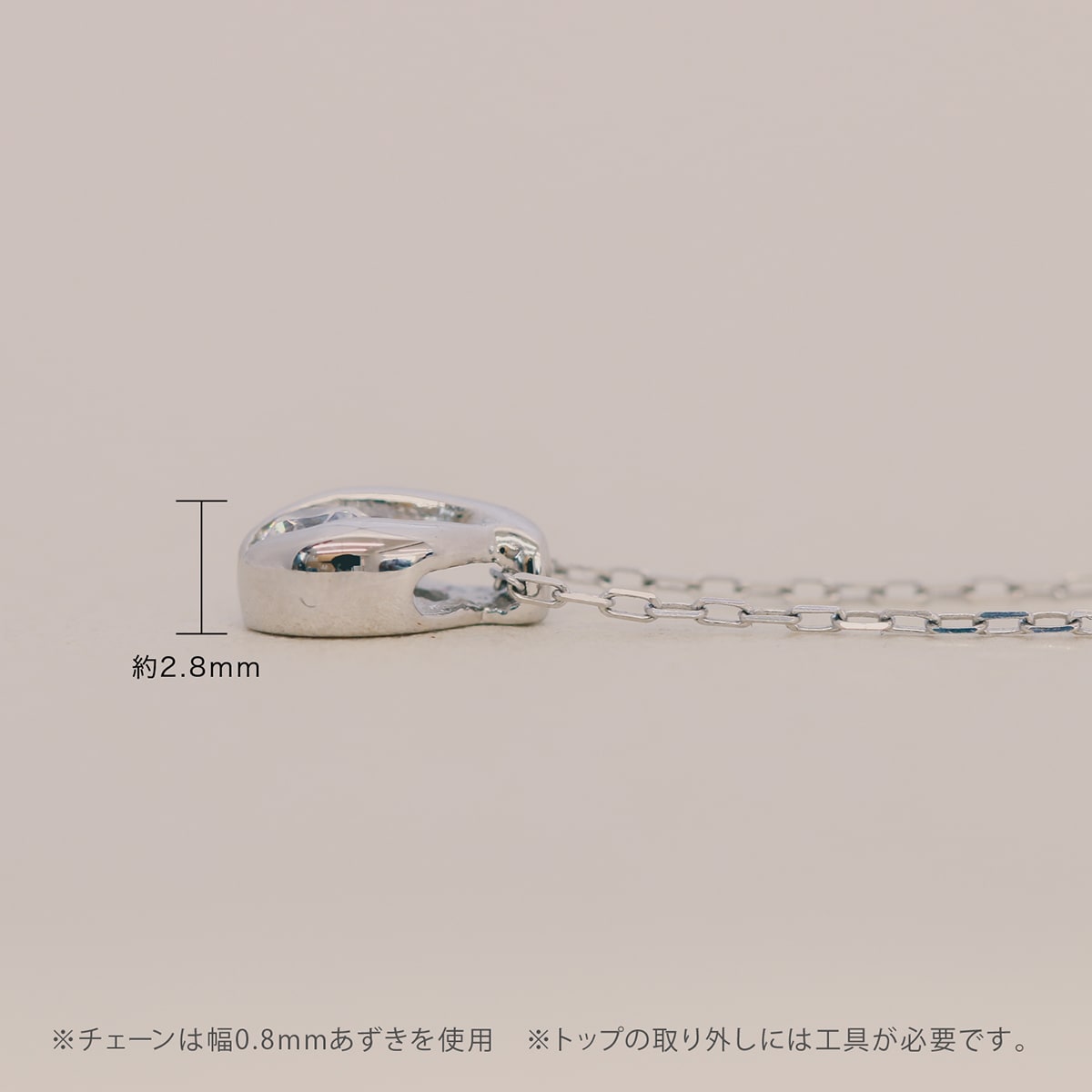 ダイヤモンドネックレス一粒天然ダイヤ | 27307