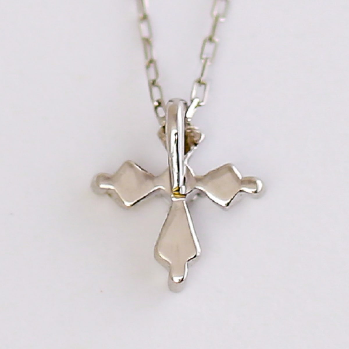 クロスダイヤモンドネックレス一粒クロス一粒天然ダイヤ | 29371