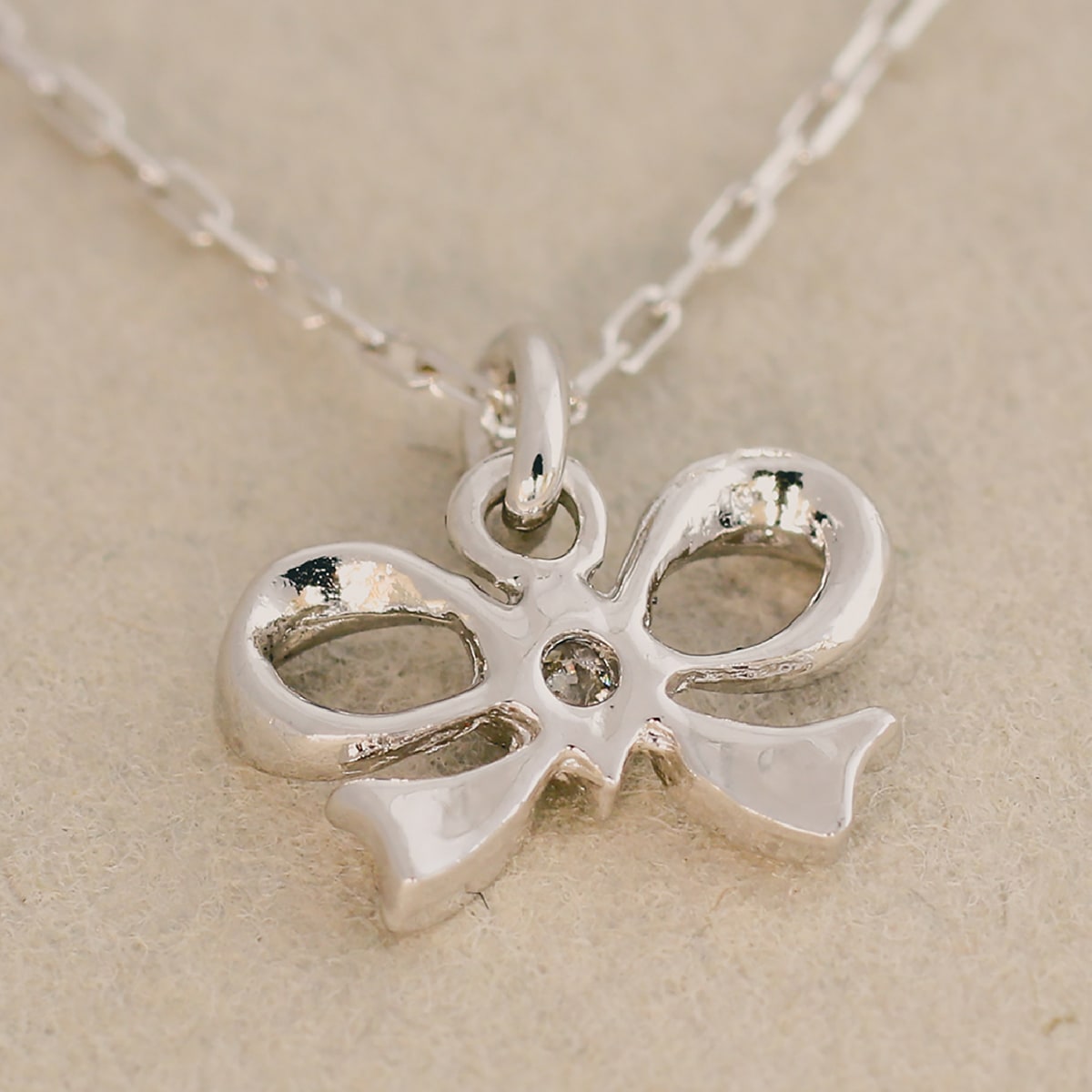 ダイヤモンドネックレス一粒天然ダイヤ | 29711