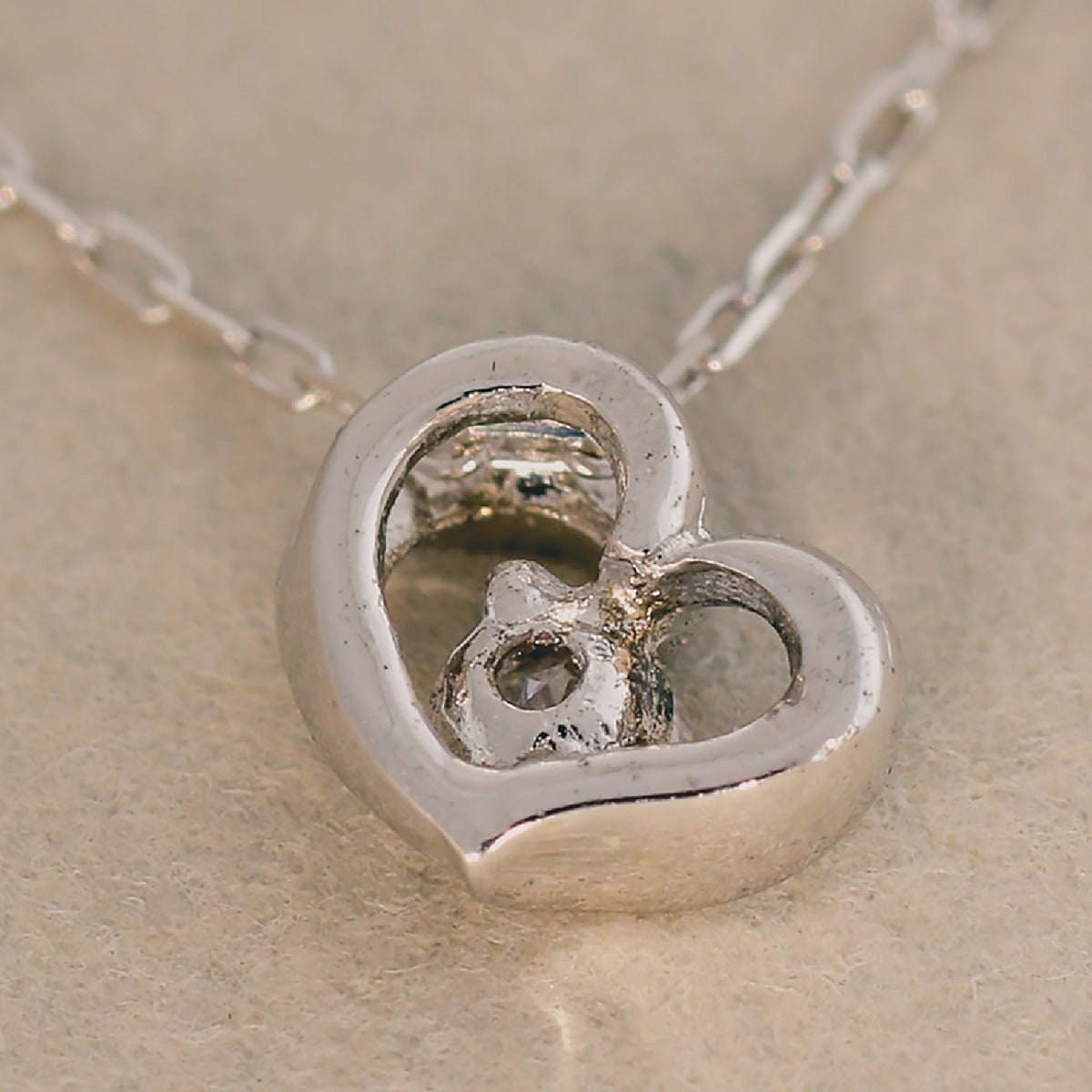 ネックレスダイヤモンドハート天然ダイヤ | 29958