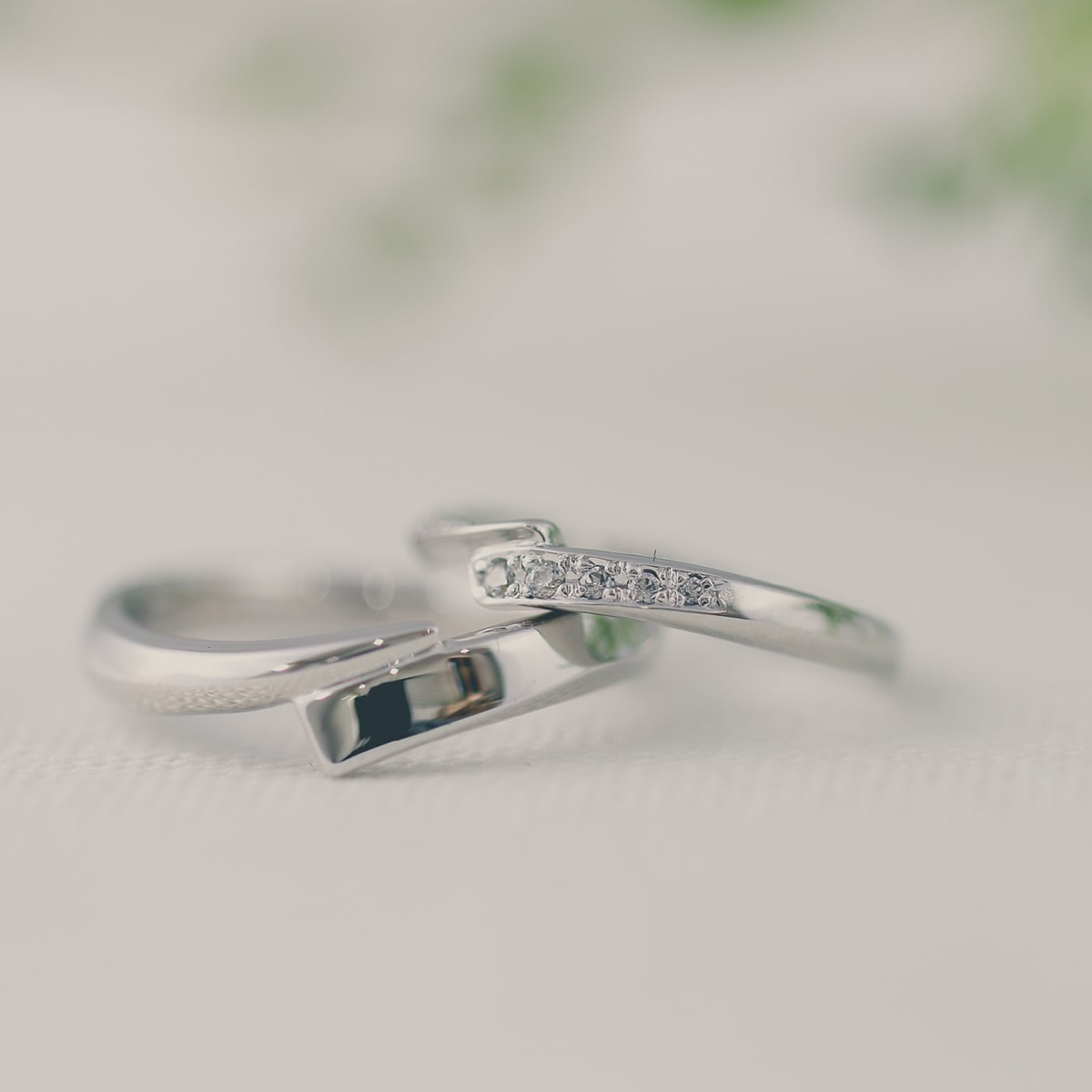 ペアリング 結婚指輪 ダイヤモンド 2本セット | 30145-30146