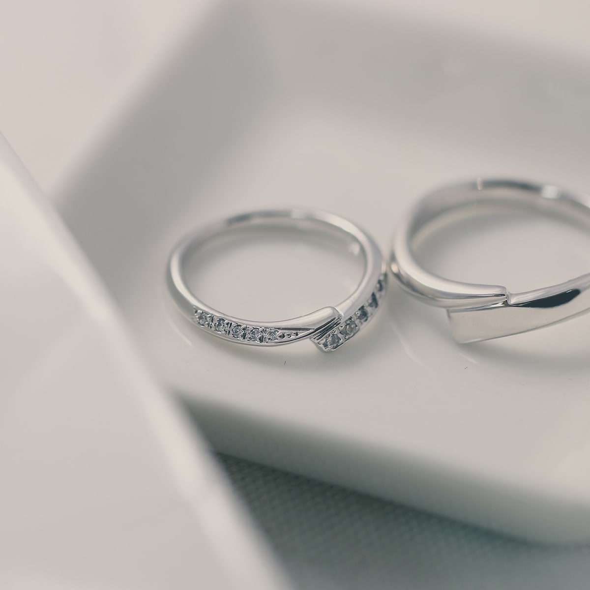 ペアリング 結婚指輪 ダイヤモンド 2本セット | 30145-30146