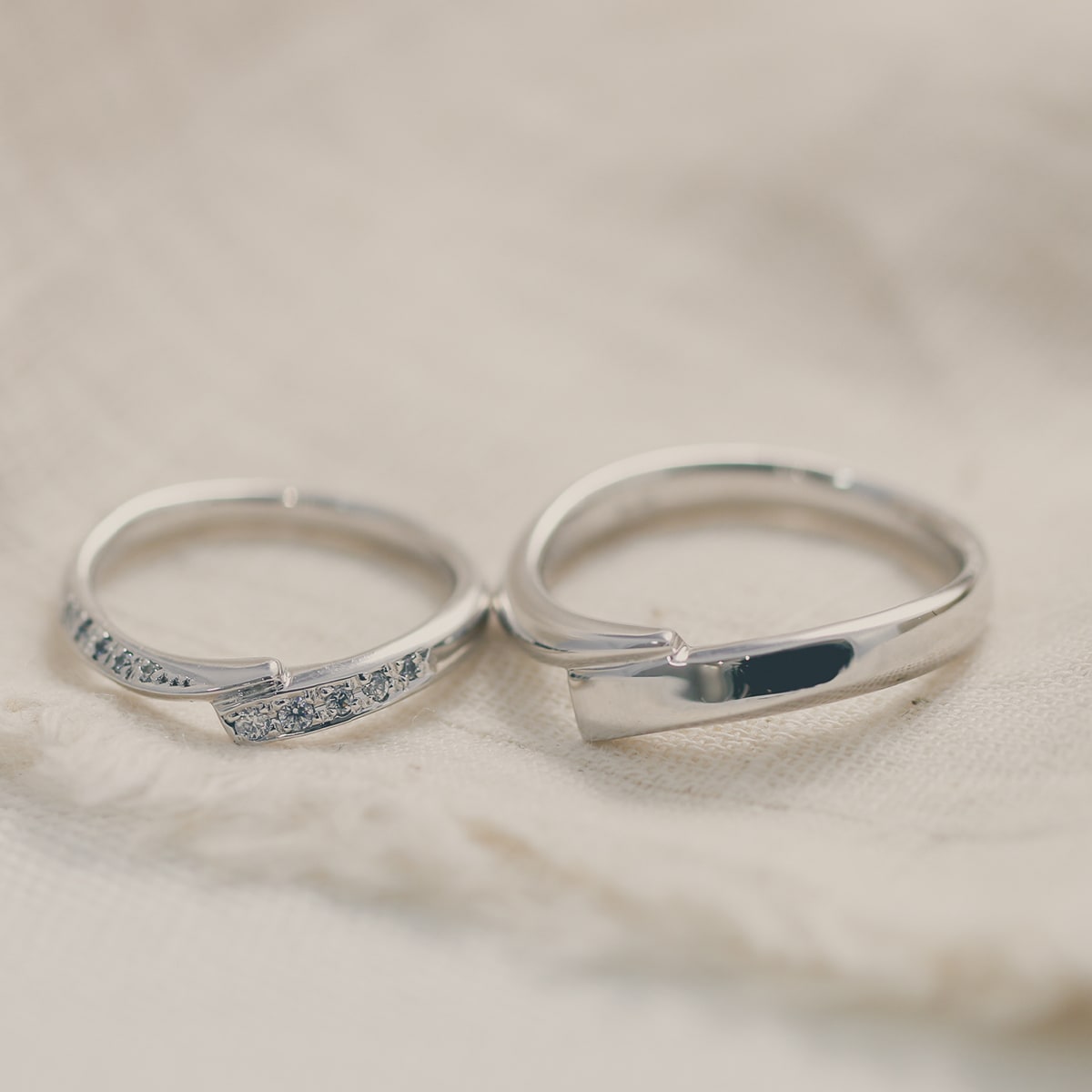 ペアリング 結婚指輪 ダイヤモンド 2本セット | 30145-30146