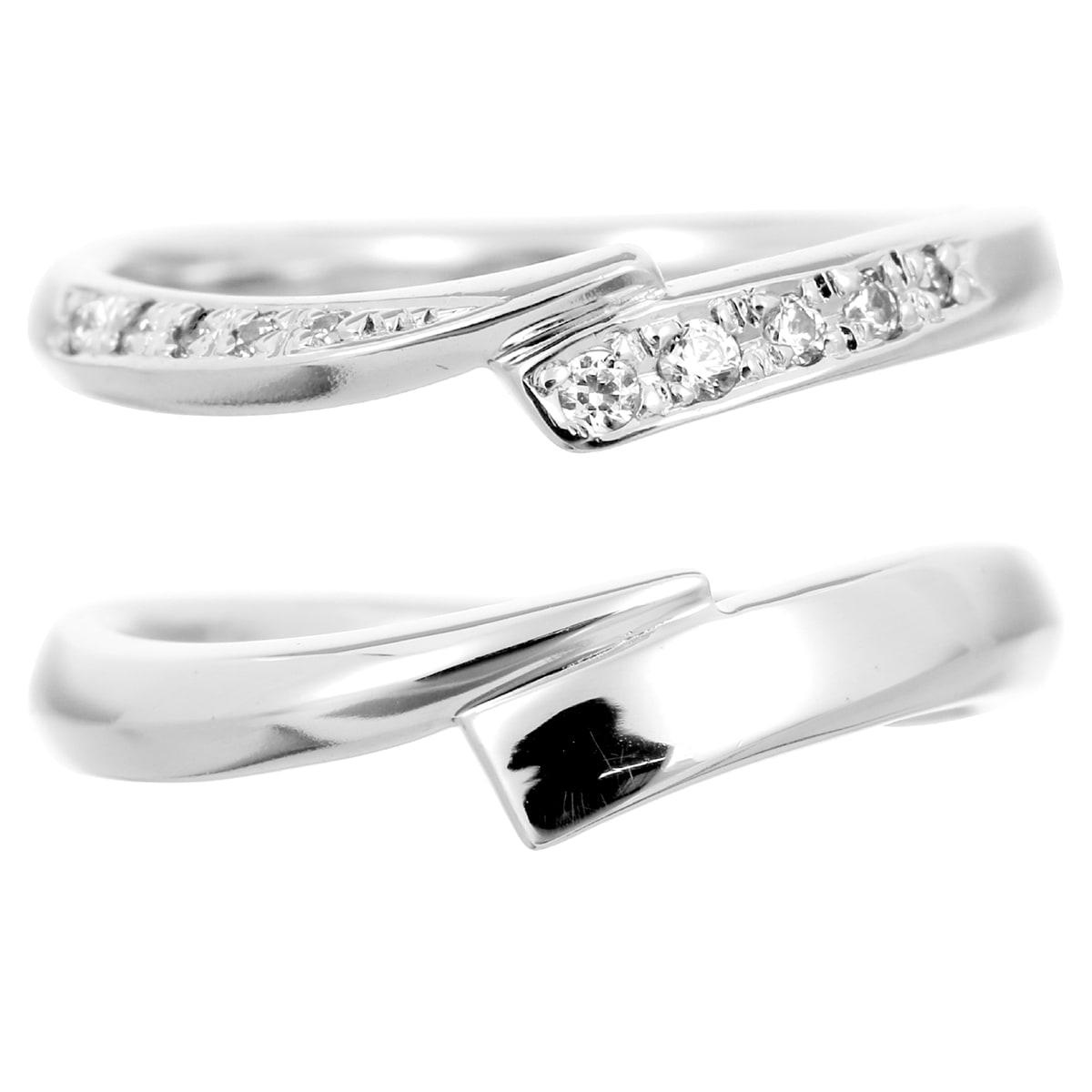 ペアリング 結婚指輪 ダイヤモンド 2本セット | 30145-30146