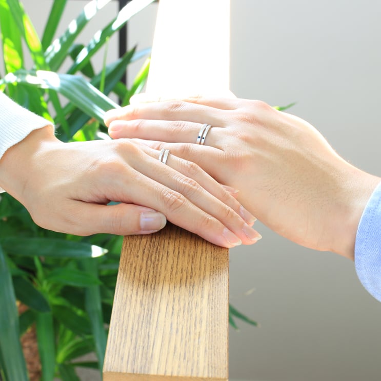 ペアリング 結婚指輪 ダイヤモンド 2本セット | 30422-30421
