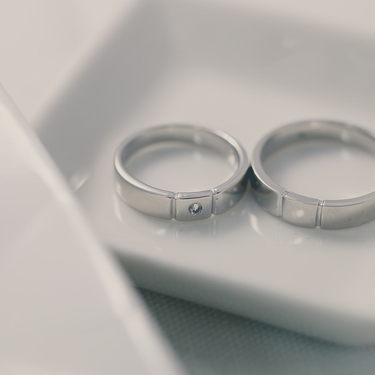 ペアリング 結婚指輪 ダイヤモンド 2本セット | 30424-30423