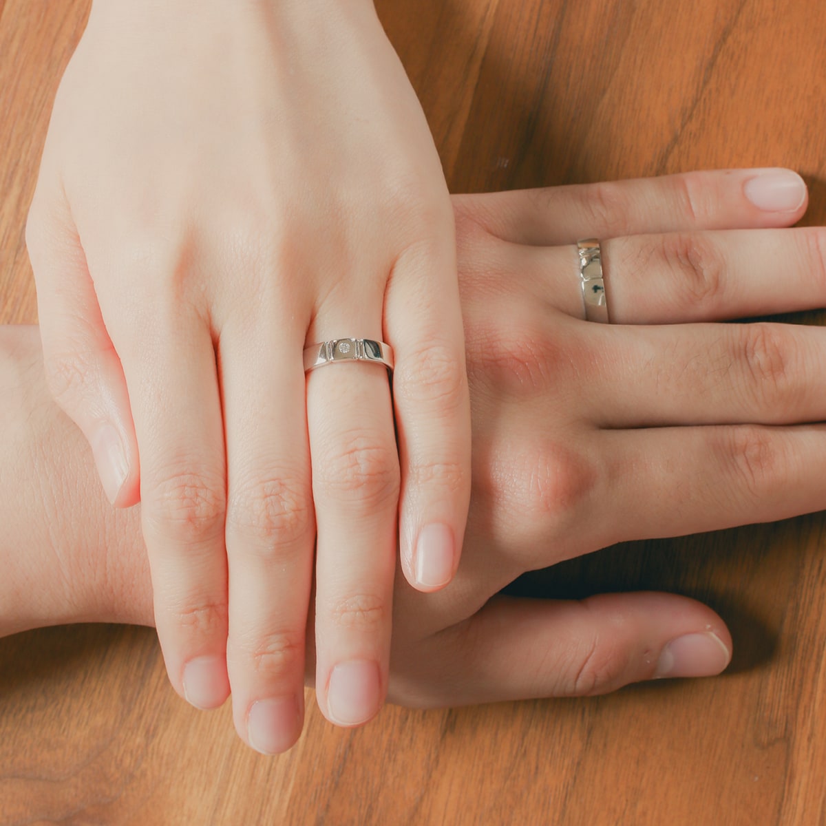 ペアリング 結婚指輪 ダイヤモンド 2本セット | 30424-30423