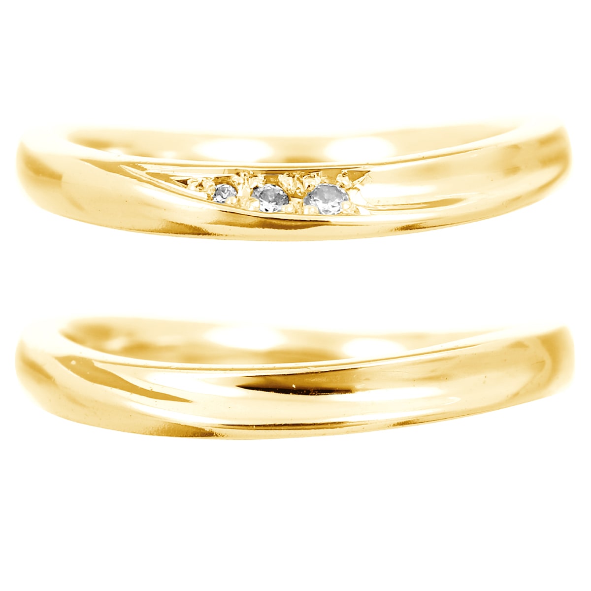 ペアリング 結婚指輪 ダイヤモンド 2本セット | 30503-30504