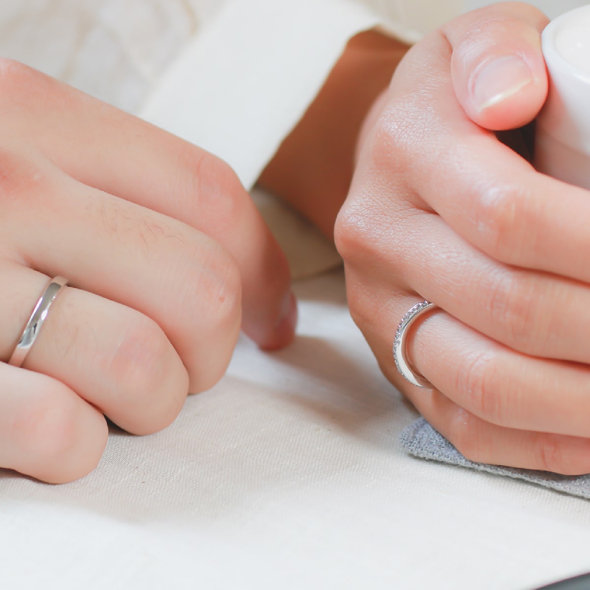 ペアリング 結婚指輪 ダイヤモンド 2本セット | 31439-31438