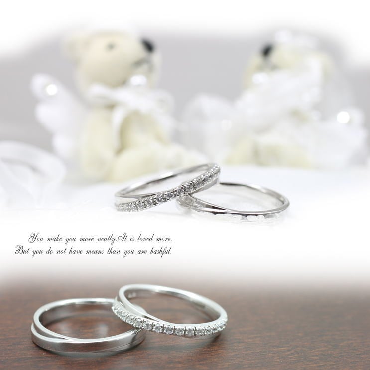 ペアリング 結婚指輪 ダイヤモンド 2本セット | 31522-31523