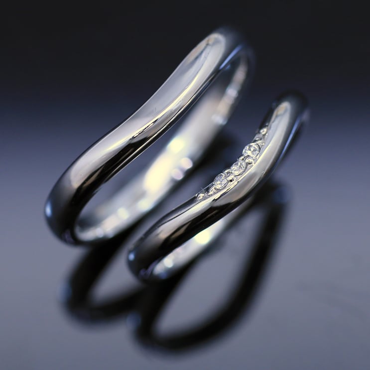 ペアリング 結婚指輪 ダイヤモンド 2本セット | 31533-31532