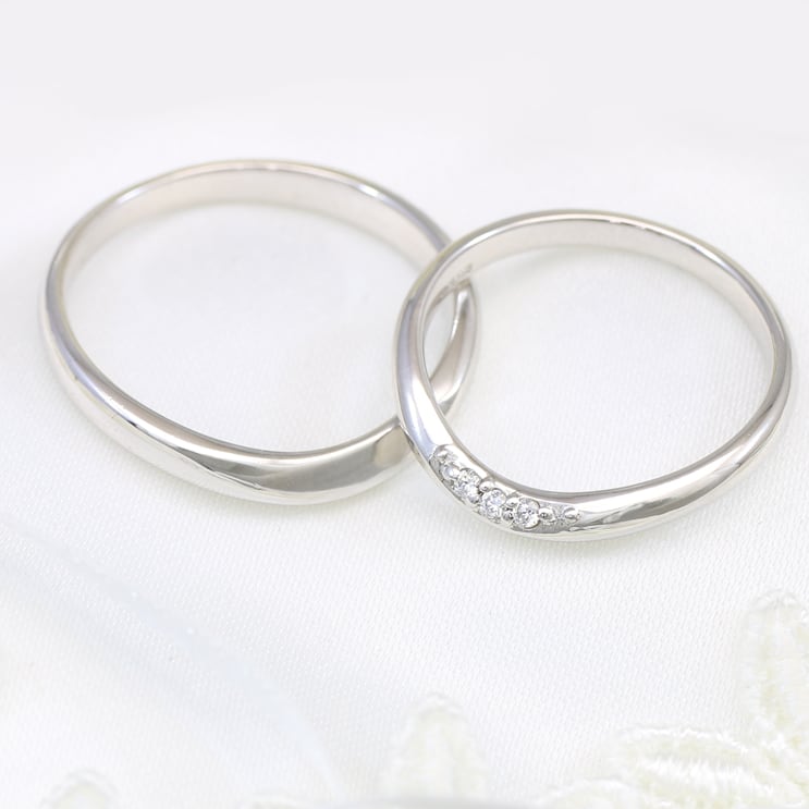 ペアリング 結婚指輪 ダイヤモンド 2本セット | 31533-31532