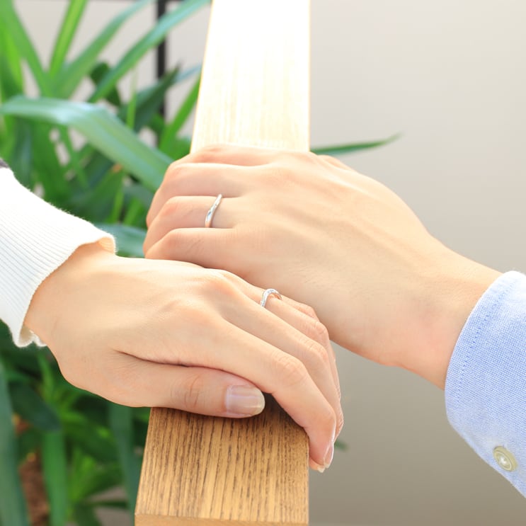 ペアリング 結婚指輪 ダイヤモンド 2本セット | 31533-31532