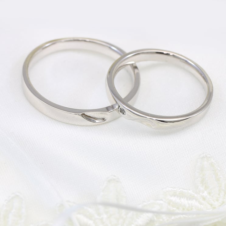 ペアリング 結婚指輪 ダイヤモンド 2本セット | 31550-31551