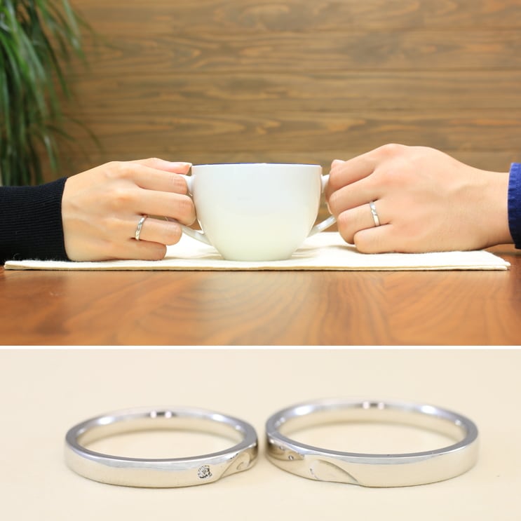 ペアリング 結婚指輪 ダイヤモンド 2本セット | 31550-31551