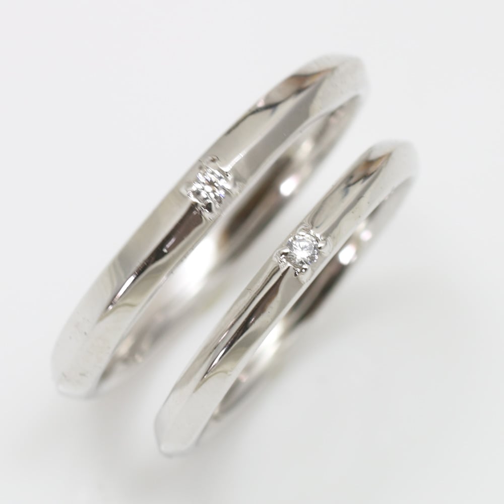 ペアリング 結婚指輪 ダイヤモンド 2本セット | 31580-31579