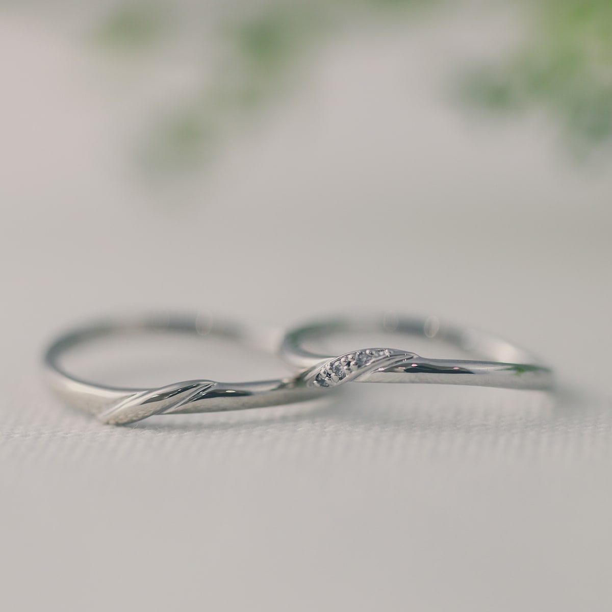 ペアリング 結婚指輪 ダイヤモンド 2本セット | 31876-31875