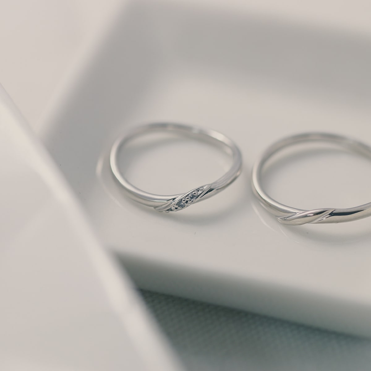 ペアリング 結婚指輪 ダイヤモンド 2本セット | 31876-31875