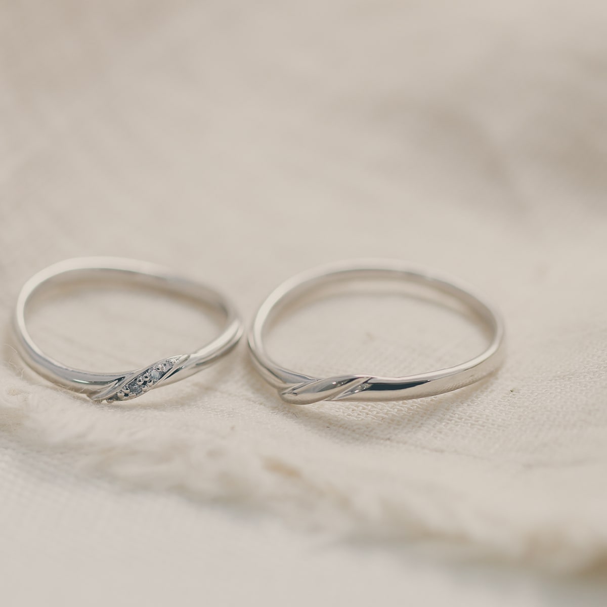 ペアリング 結婚指輪 ダイヤモンド 2本セット | 31876-31875