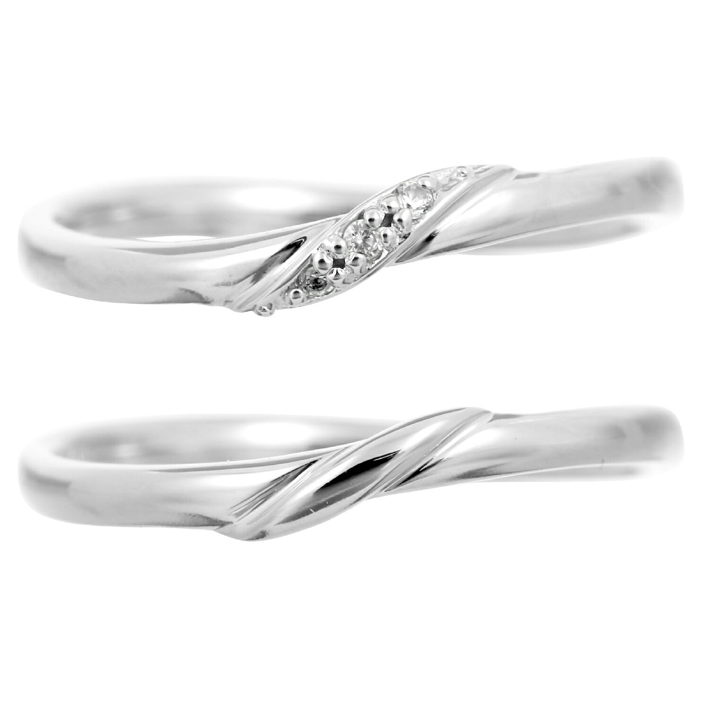 ペアリング 結婚指輪 ダイヤモンド 2本セット | 31876-31875